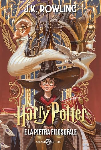 Harry Potter and the Philosopher's Stone by J. K. Rowling, a cover